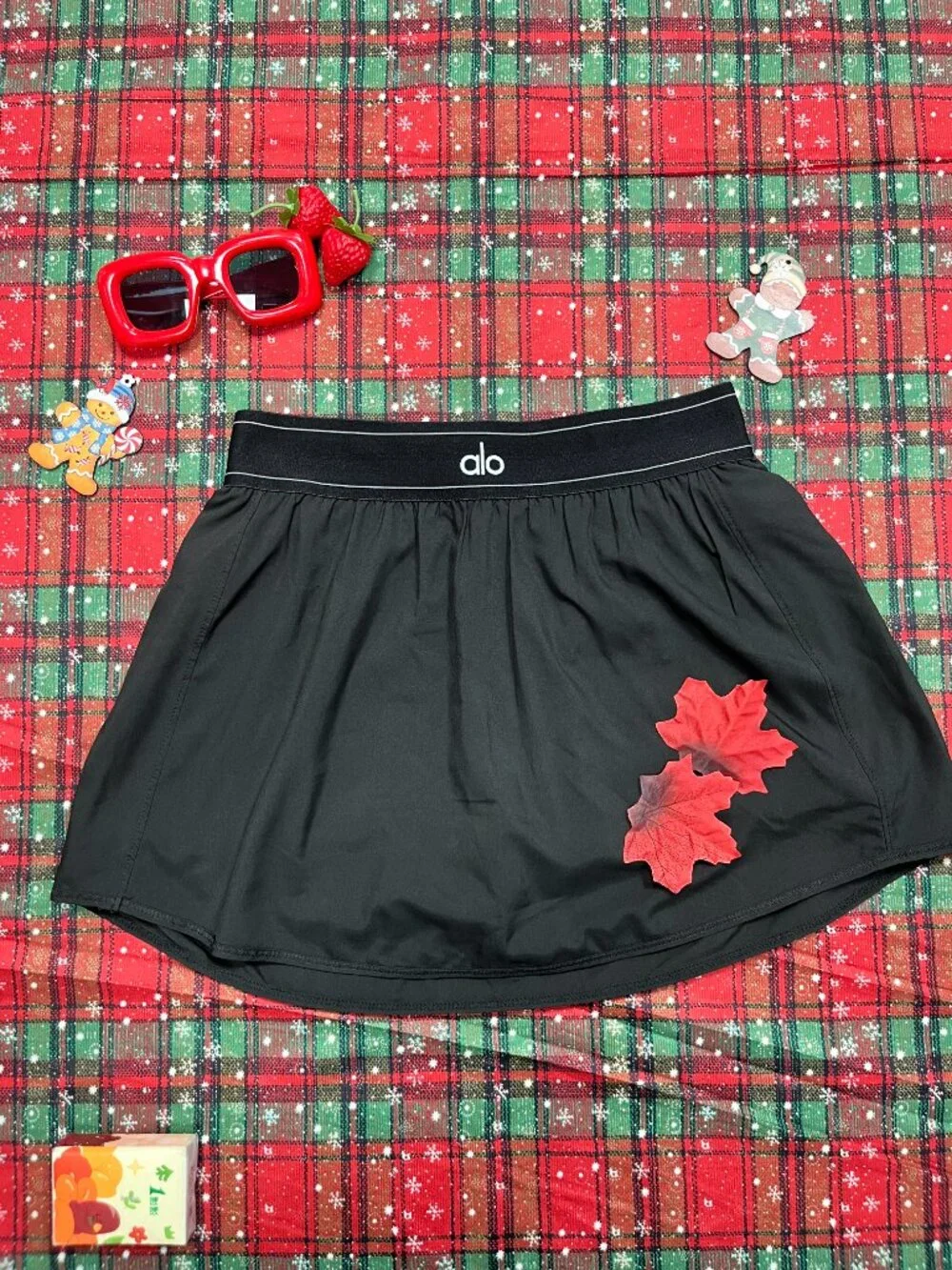 NWT🎎 Alo Yoga Match Point Tennis Skirt Black | Flowy High-Waist Tennis Mini Ski